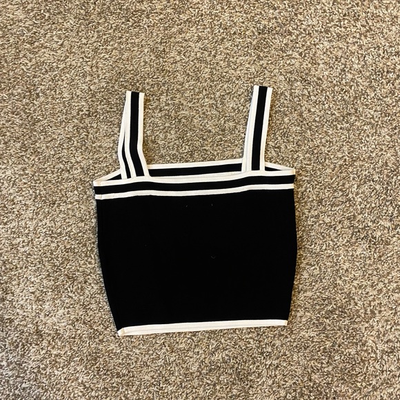 Superdown black and white tank- size XS worn once! - Picture 2 of 3